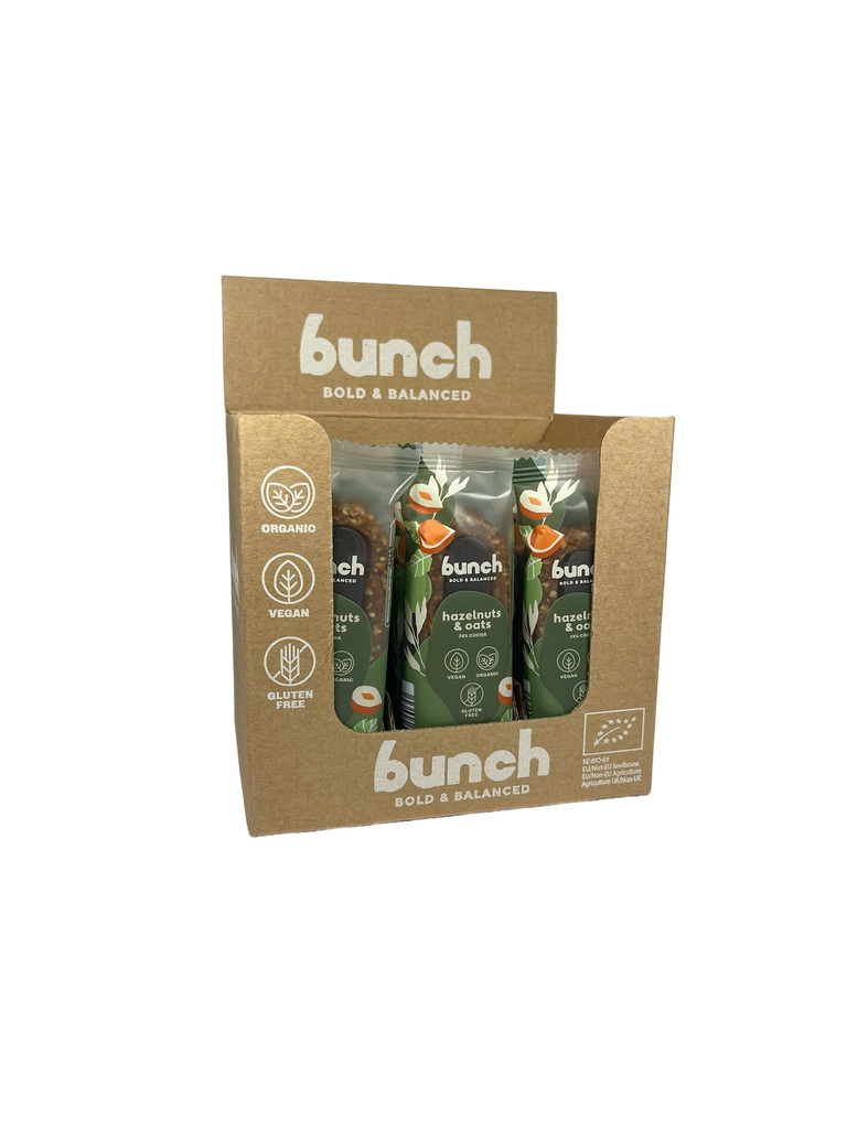 [BIO002] *BUNCH Date Bar Hazelnut & Oats 18 X 38g